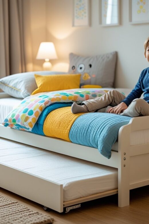 Saadan skaber du den perfekte soveoplevelse for dit barn med en seng med udtraek til boern